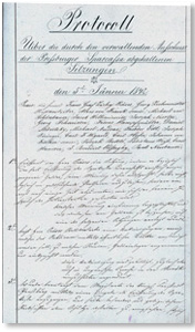 Zápisnica správneho výboru z roku 1842