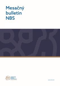 Mesačný Bulletin Titulná strana publikácie